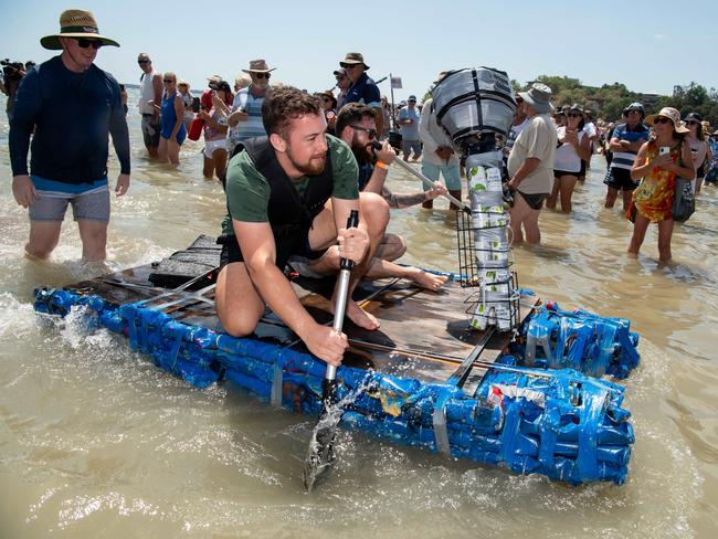 Darwin Beer Can Regatta at Mindil Beach, 2024. Picture: Pema Tamang Pakhrin