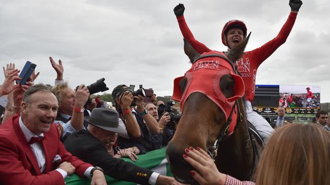 The Everest attracted a massive crowd to Royal Randwick last year. Picture: AFP