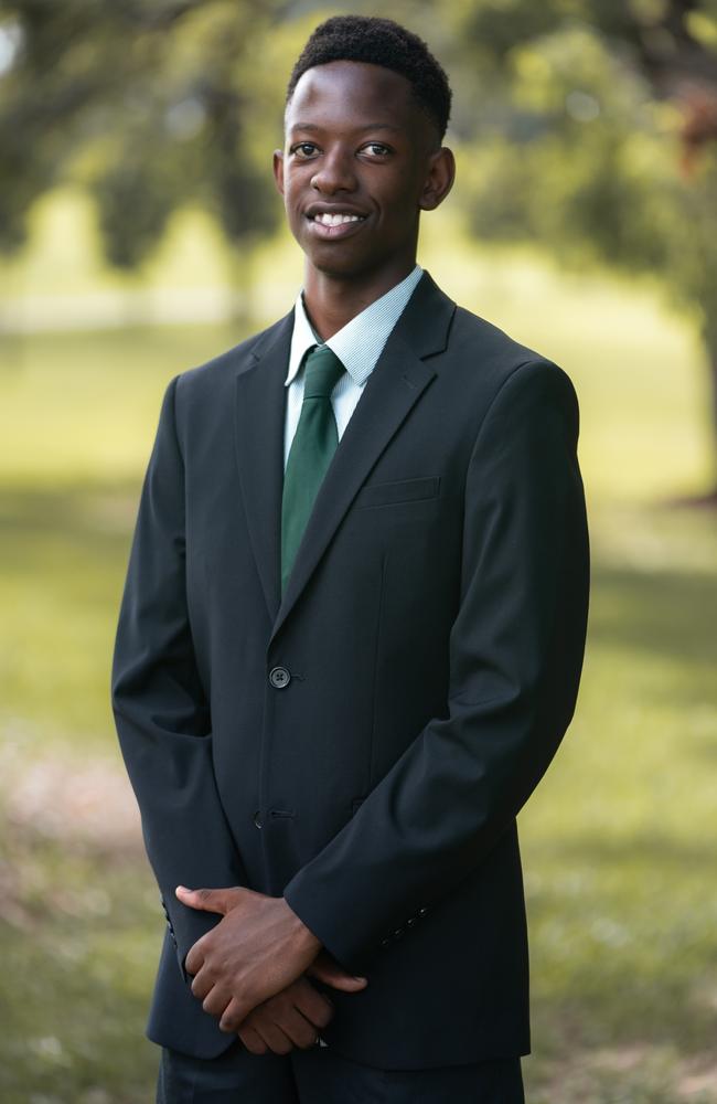 Gael Kibaja hopes to study to become a surgeon when he finishes school. Picture: Loganlea SHS