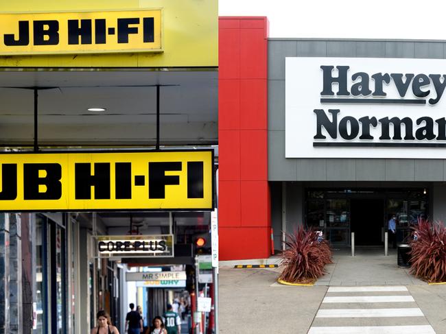The TVs were sold at JB Hi-Fi and Harvey Norman stores, among other retailers, nationally and online. Picture: NCA NewsWire / Andrew Henshaw