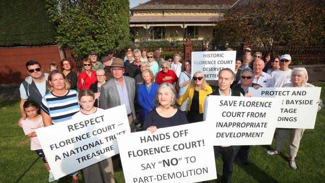 Brighton residents outside 