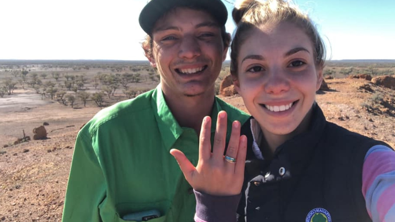 Rhiley and Maree Kuhrt became engaged in June 2021. Picture: Facebook / Maree Kuhrt