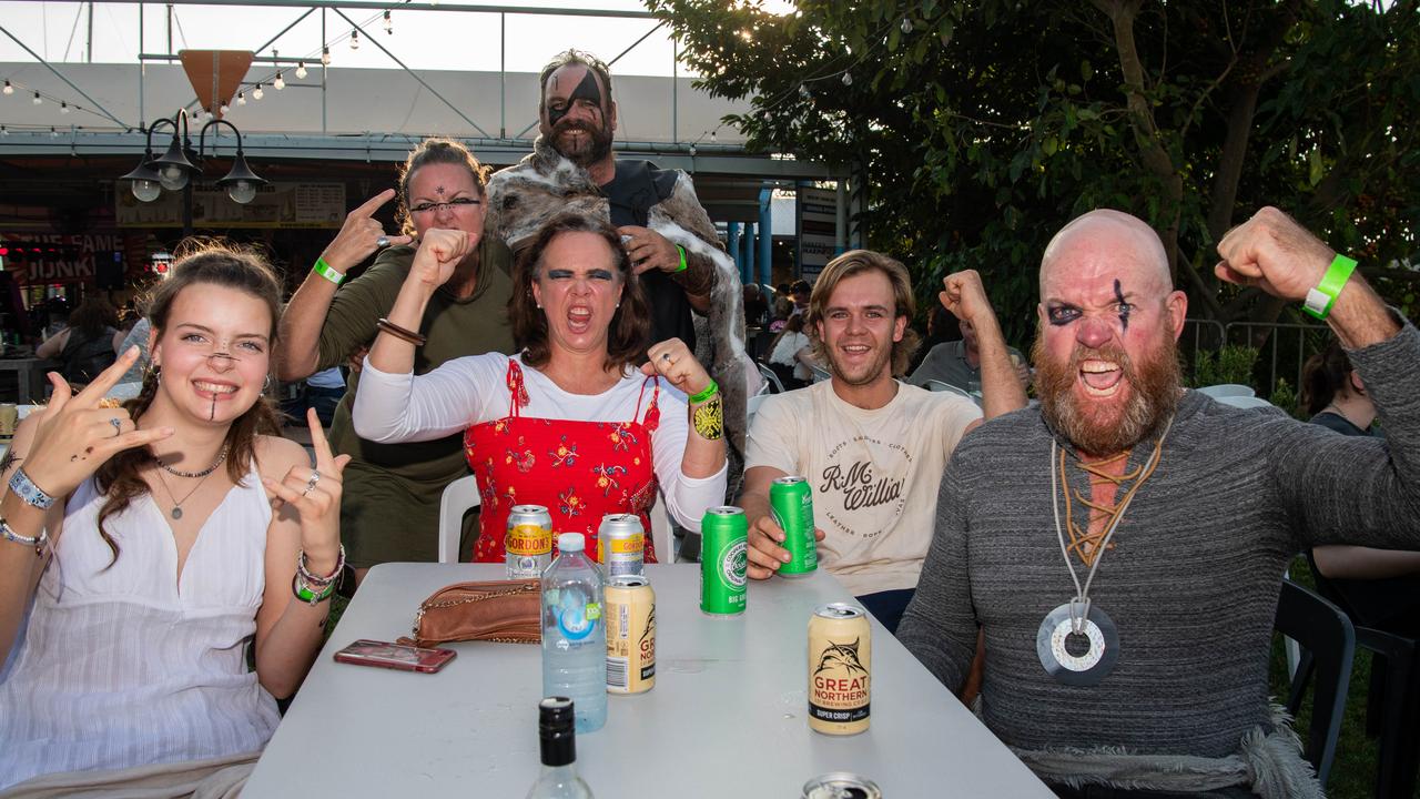 Cecil, Jamie, James, Jackie, Mel and Maggie at the 2024 Dinah Beach Viking Funeral. Picture: Pema Tamang Pakhrin