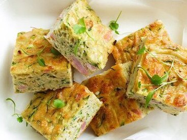 taste.com.au's popular zucchini slice. Picture: Suppled