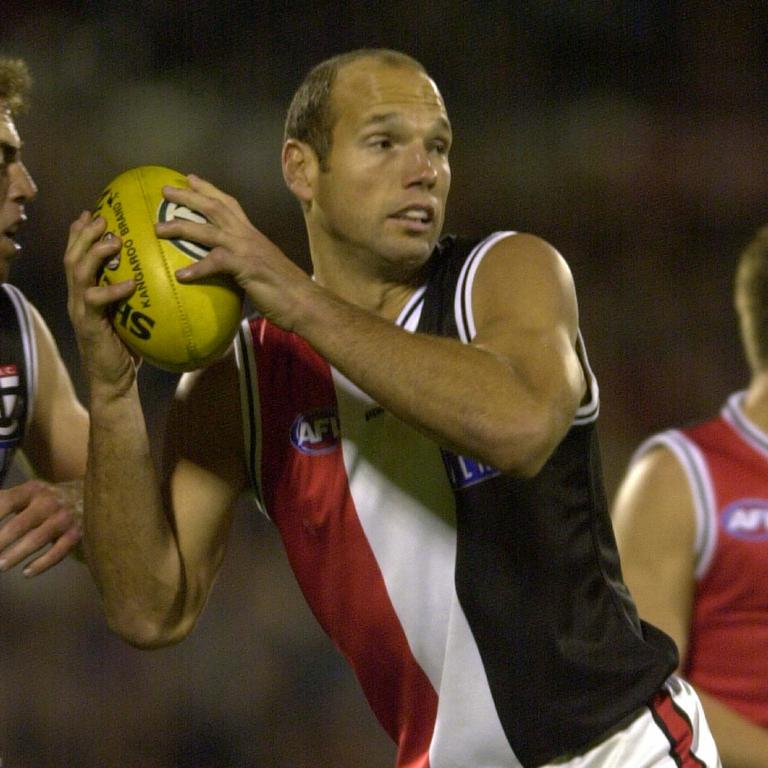 Former footy player Stewart Loewe playing in 2001.