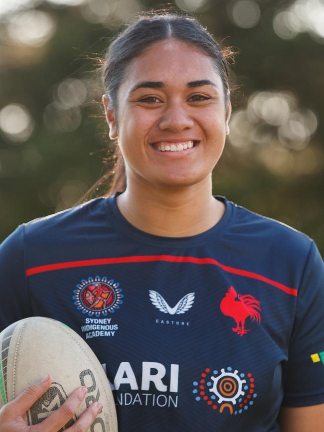 Otesa Pule finished the season in dominant fashion to ensure the Roosters Indigenous Academy finished atop the Tarsha Gale Cup ladder. Photo: Tim Pascoe