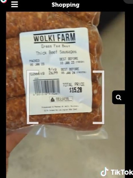 And check-out is handled via an app. Picture: Tiktok / @wolkifarm