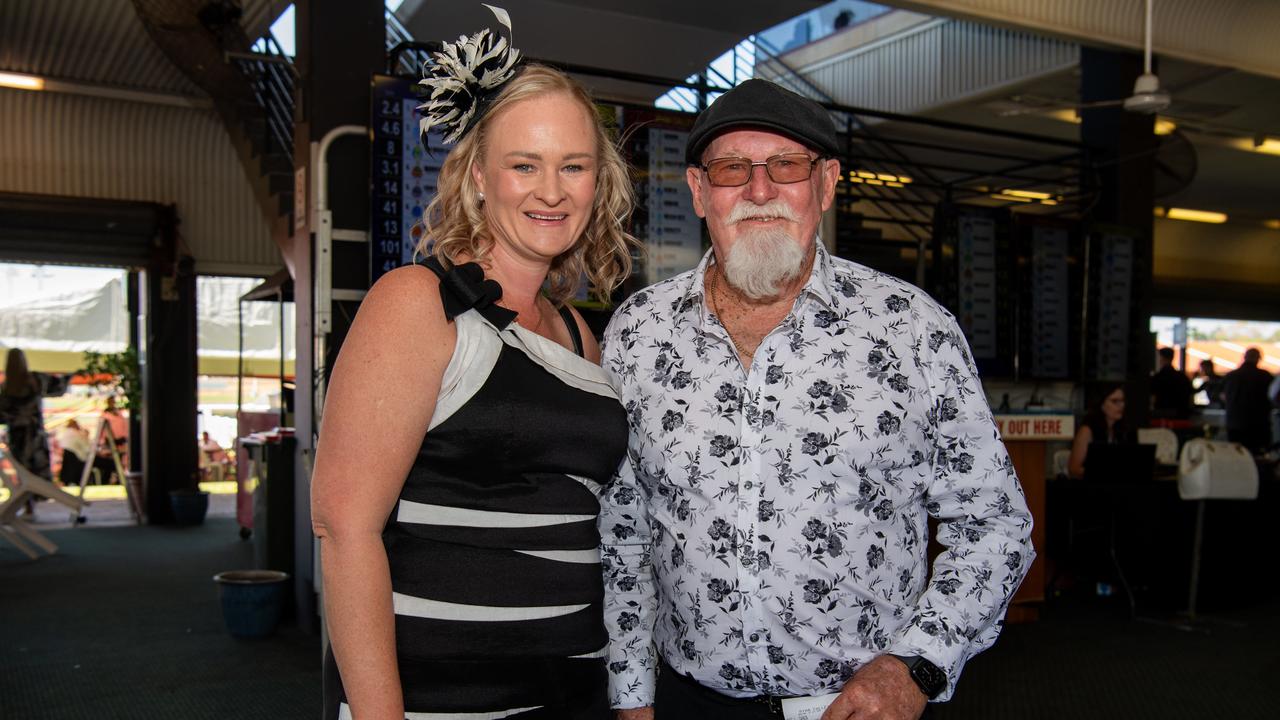 Natalie Harrison and Gary Weir at the 2024 Darwin Cup Carnival Derby Day. Picture: Pema Tamang Pakhrin