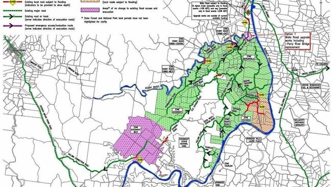 Perry River Bridge Upgrade included in the Upper Floodplain Evacuation Improvements project. Picture: Queensland Government