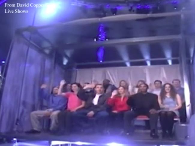 Audience members during David Copperfield’s “Lucky 13” trick. Picture: ABC