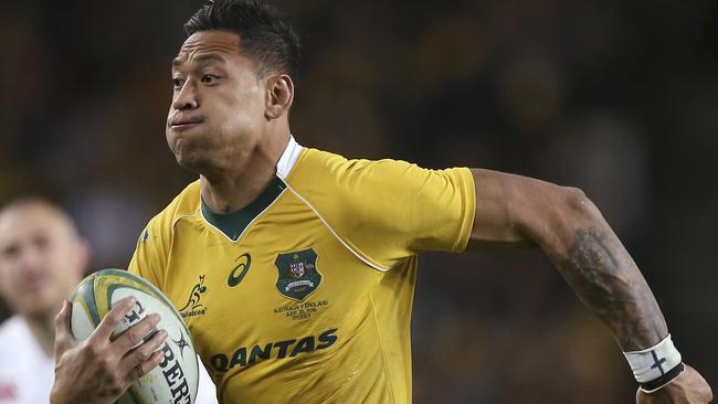 Israel Folau has been the elephant in the corner for the NRL. Picture: AP Photo/Rick Rycroft