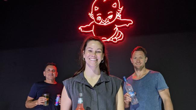 Baby nightclub's Joe Cassari, Lizzie Walton and Kane Pettifer. Picture: Kiel Egging.