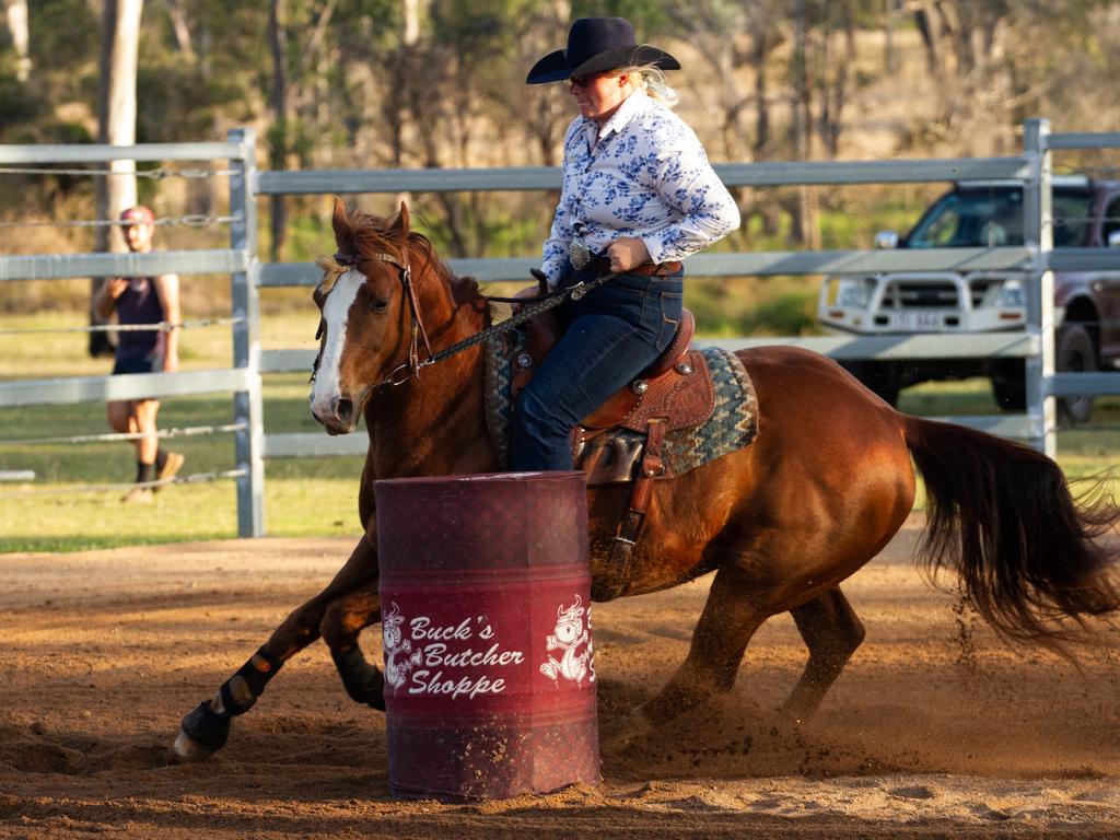 Tsara Hogno riding Lenas Smart Pistol.