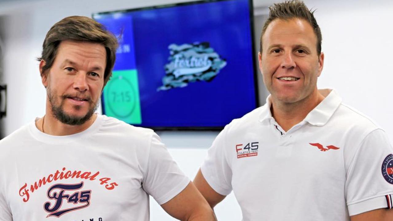 Mark Wahlberg and F45 founder Rob Deutsch.