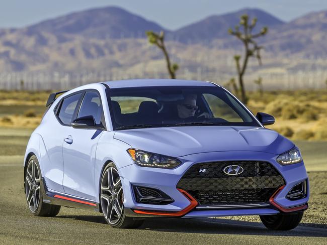 The 2018 Hyundai Veloster N, embargo 4pm 16 Jan 2018. Picture: Supplied.