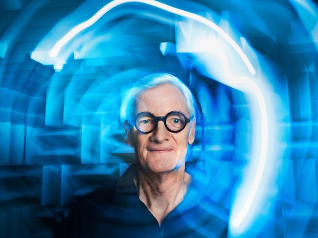 James Dyson Photographed in the Anechoic Chamber at Dyson HQ in Malmsbury, July 2021