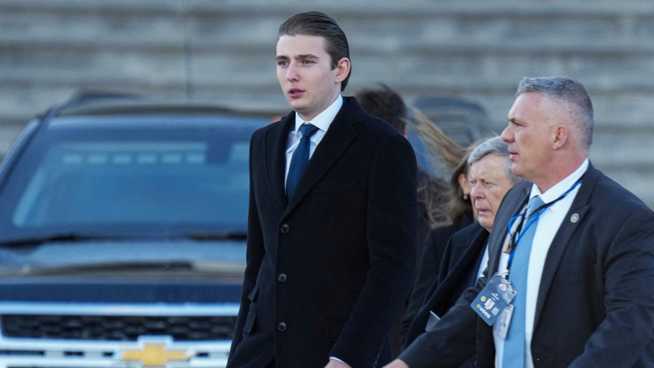 Barron Trump’s having a moment. Picture: Chris Kleponis / Pool / AFP