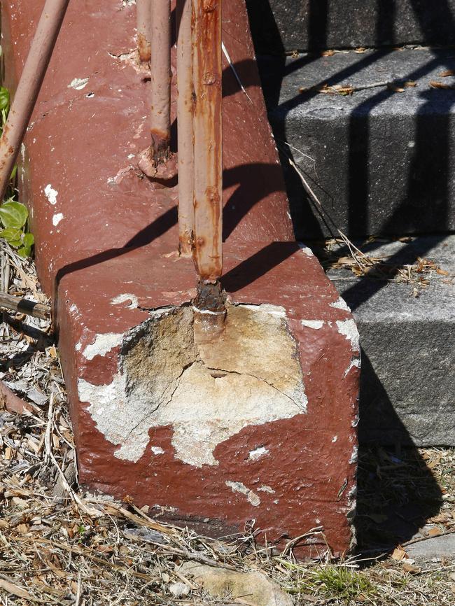 Signs of damage and decay at the La Perouse Museum.