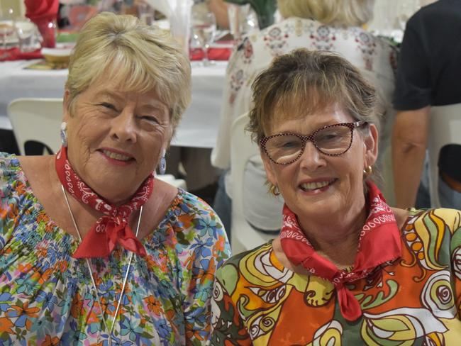 These matching outfits got into the fashionable Italian spirit at the Italian long lunch, February 25, 2024.