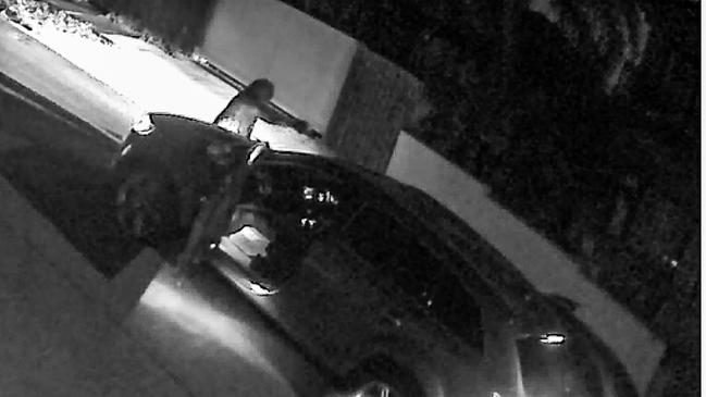 CCTV footage of an Audi Q7 pulling up alongside Pasquale Barbaro's Mercedes Benz C63 AMG. A gunman can be seen exiting the passenger side of the vehicle.