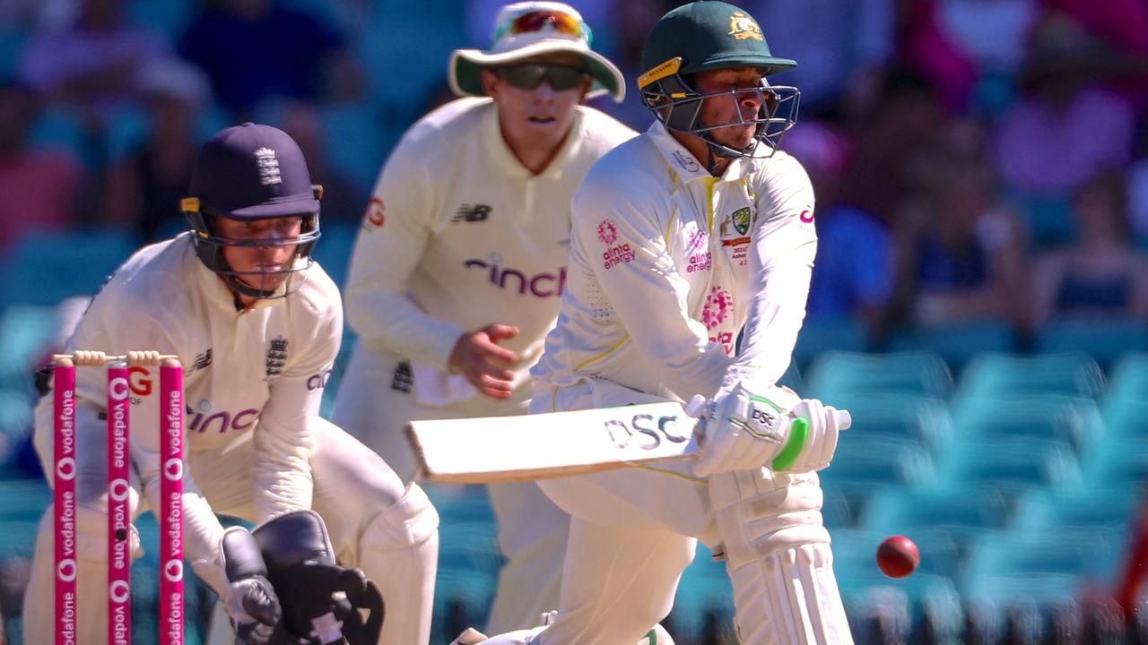 Usman Khawaja prefers batting in the middle order. Picture: AFP