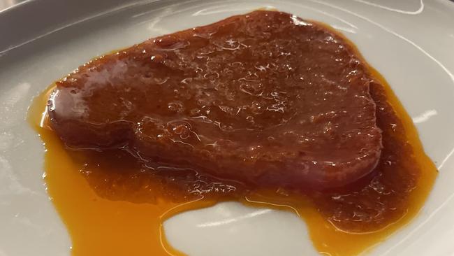 Raw tuna with smoked paprika.