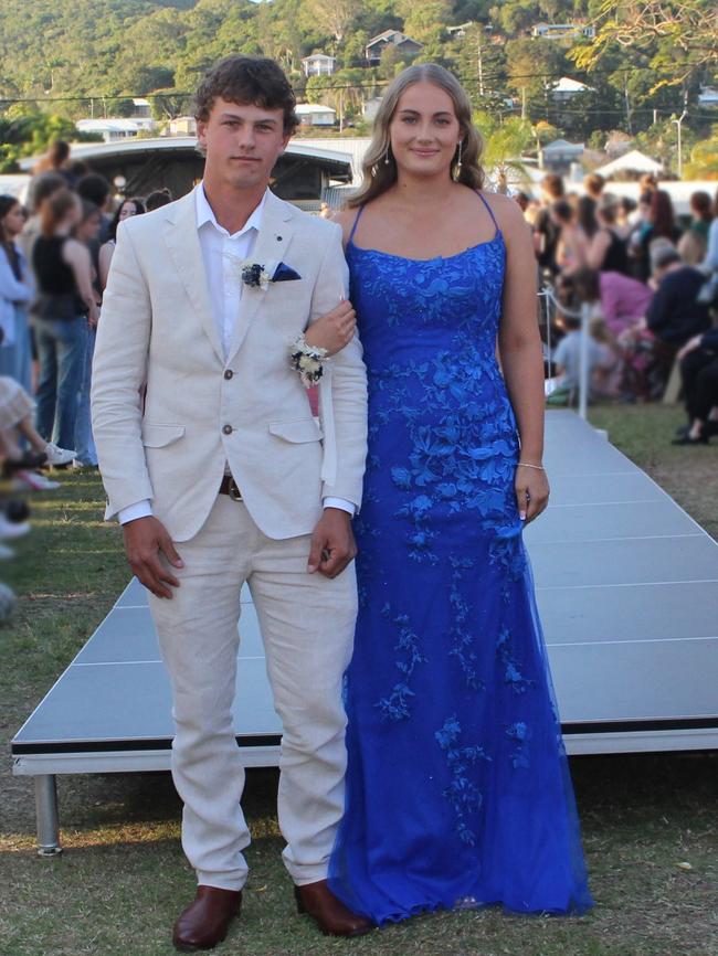 Georgie and Riley at the St Ursula's College Formal. Photo: Contributed