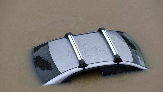 Flooding at Robina Hospital.