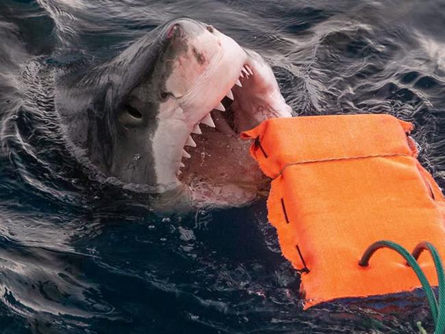 White sharks along with bull sharks and tiger sharks are of the greatest concern for shark incidents in Australia. Picture: Flinders University