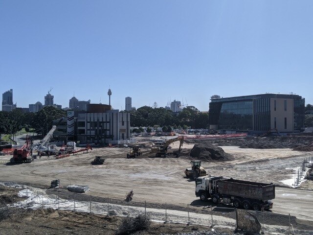 Work starts on the Allianz Stadium site in Sydney ... ahead of schedule.