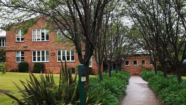 Wiley Park Girls High School in Sydney's south west, where two students received disability provisions.