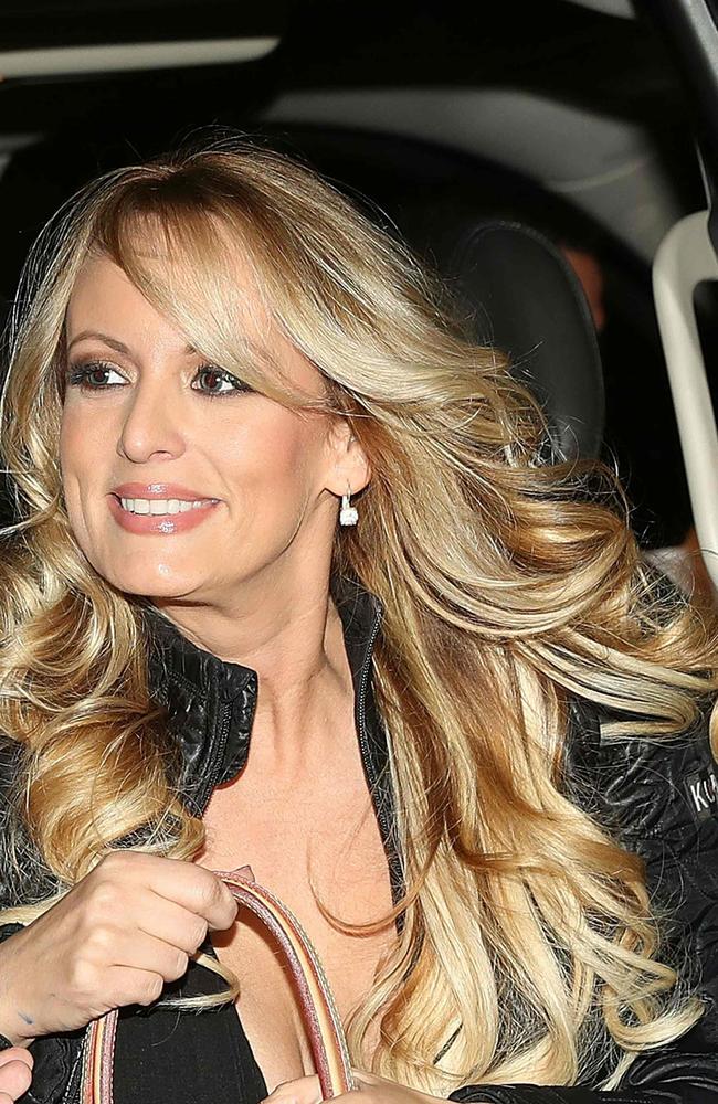 Adult film actress Stormy Daniels was allegedly paid off to silence her over an affair with Donald Trump. Picture: Joe Raedle/AFP