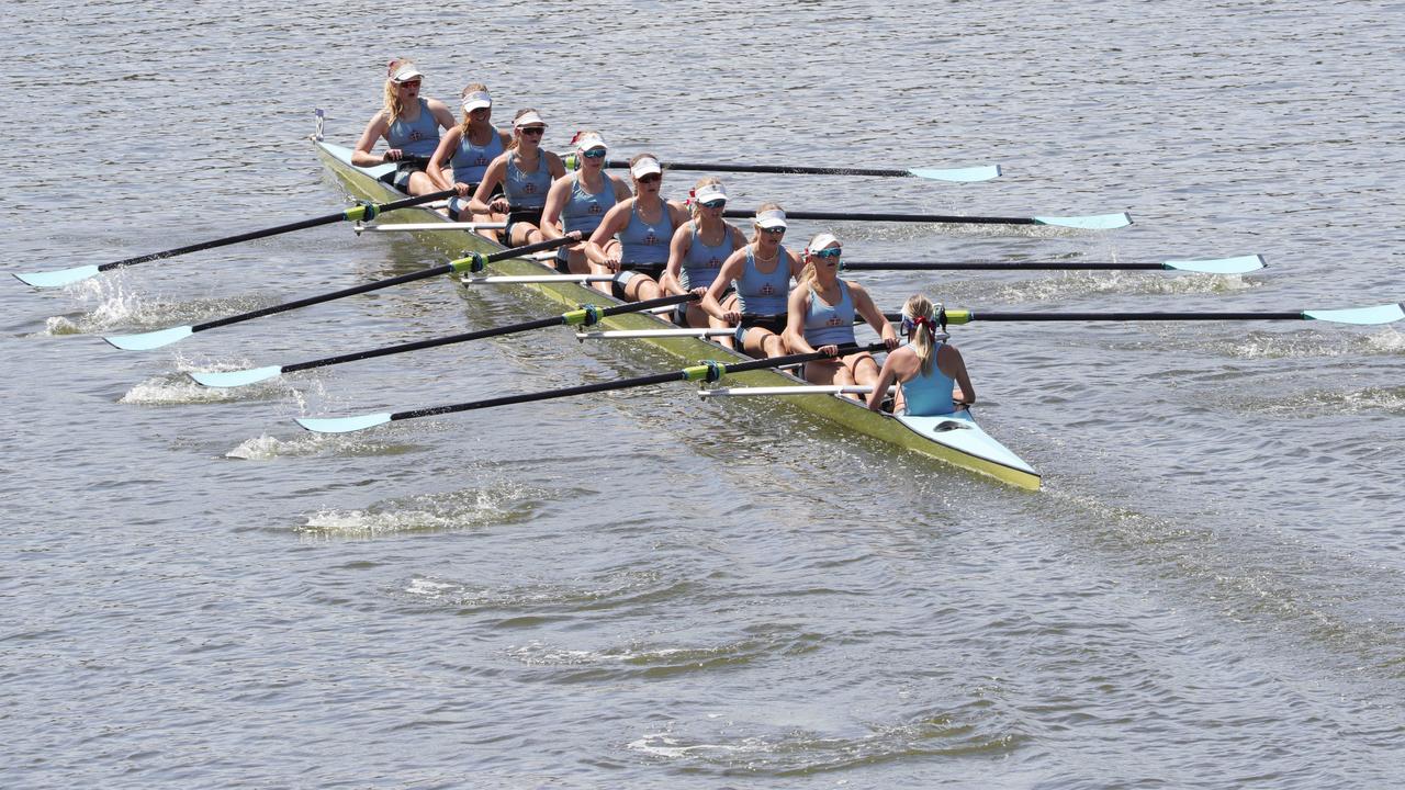 144th Barwon Regatta: Geelong Grammar’s rowing 8s. Picture: Mark Wilson