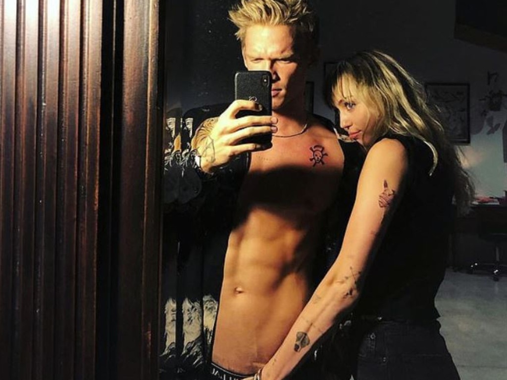 Cody Simpson and Miley Cyrus share racy selfie.