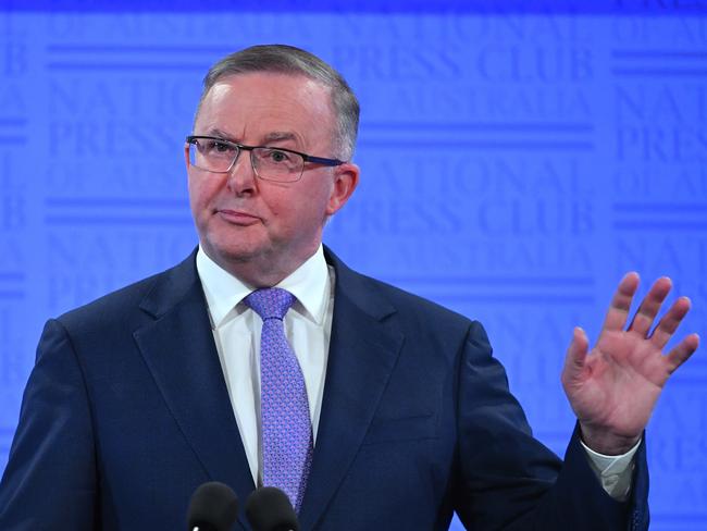 Leader of the Opposition Anthony Albanese, who Ms Husar says abandoned her after the controversy. Picture: AAP