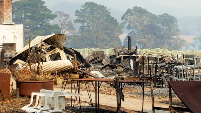 The remains of the Jinks Creek Winery, Tonimbuk. Picture: Mark Stewart.