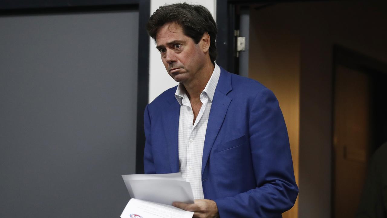 Gillon McLachlan’s diversionary tactics were on display last week. Picture: Getty Images