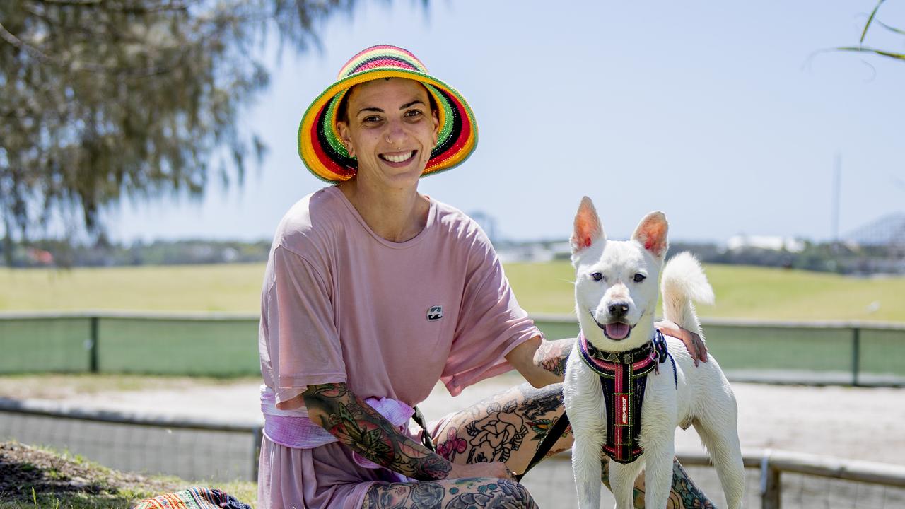 Grace Spagnuolo and her dog Zephur. Picture: Jerad Williams