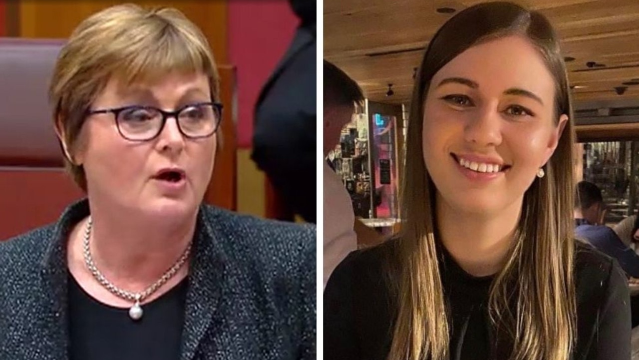 Brittany Higgins has slammed Linda Reynolds’ response to her alleged rape. Picture: Supplied