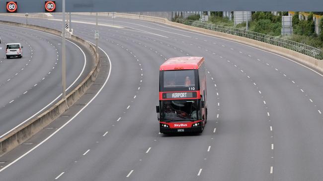 A quiet Tullamarine freeway in Melbourne. Picture: Getty Images