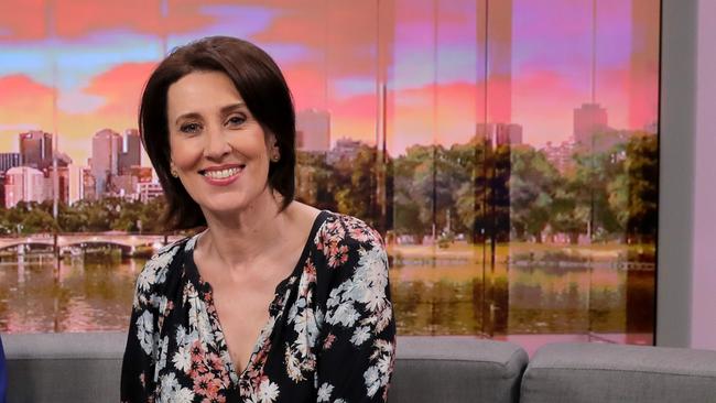 Virginia Trioli in the ABC studio. Picture: Stuart McEvoy.