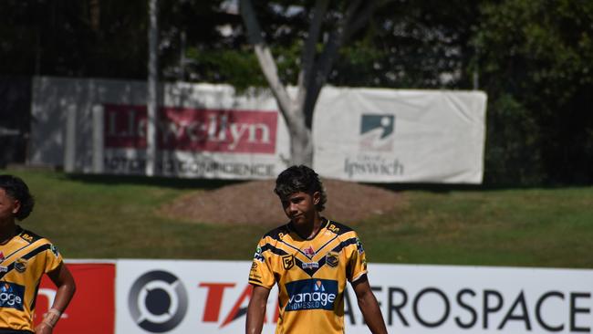 Cyril Connell Challenge game between the Ipswich Jets and Sunshine Coast Falcons. Saturday March 18, 2023. Picture, Nick Tucker.