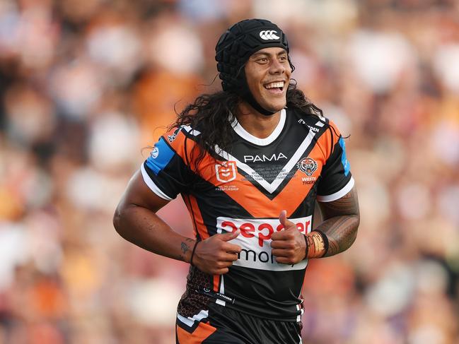 Jarome Luai knows a little about being a ‘six’ stepping out of the shadow cast by a great number seven. Picture: Getty Images