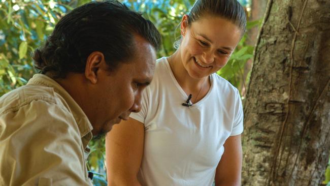 Queensland Tennis star Ash Barty has appeared in a new Indigenous tourism campaign for Tourism and Events Queensland. Picture: Tourism and Events Queensland.