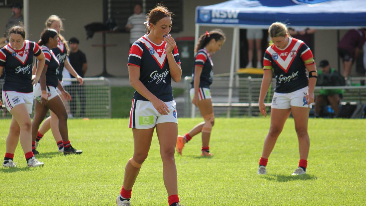 Faith Drollet of the Sydney Roosters Lisa Fiaola Cup side. Picture: Kevin Merrigan