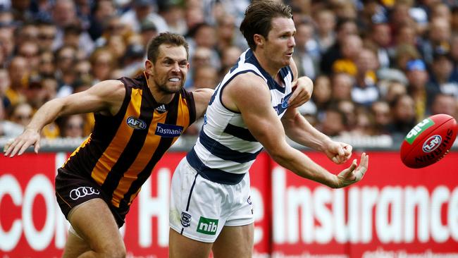 Hawthorn will play Geelong in a qualifying final on Friday night — a team they haven’t played since Round 1. Picture: Colleen Petch