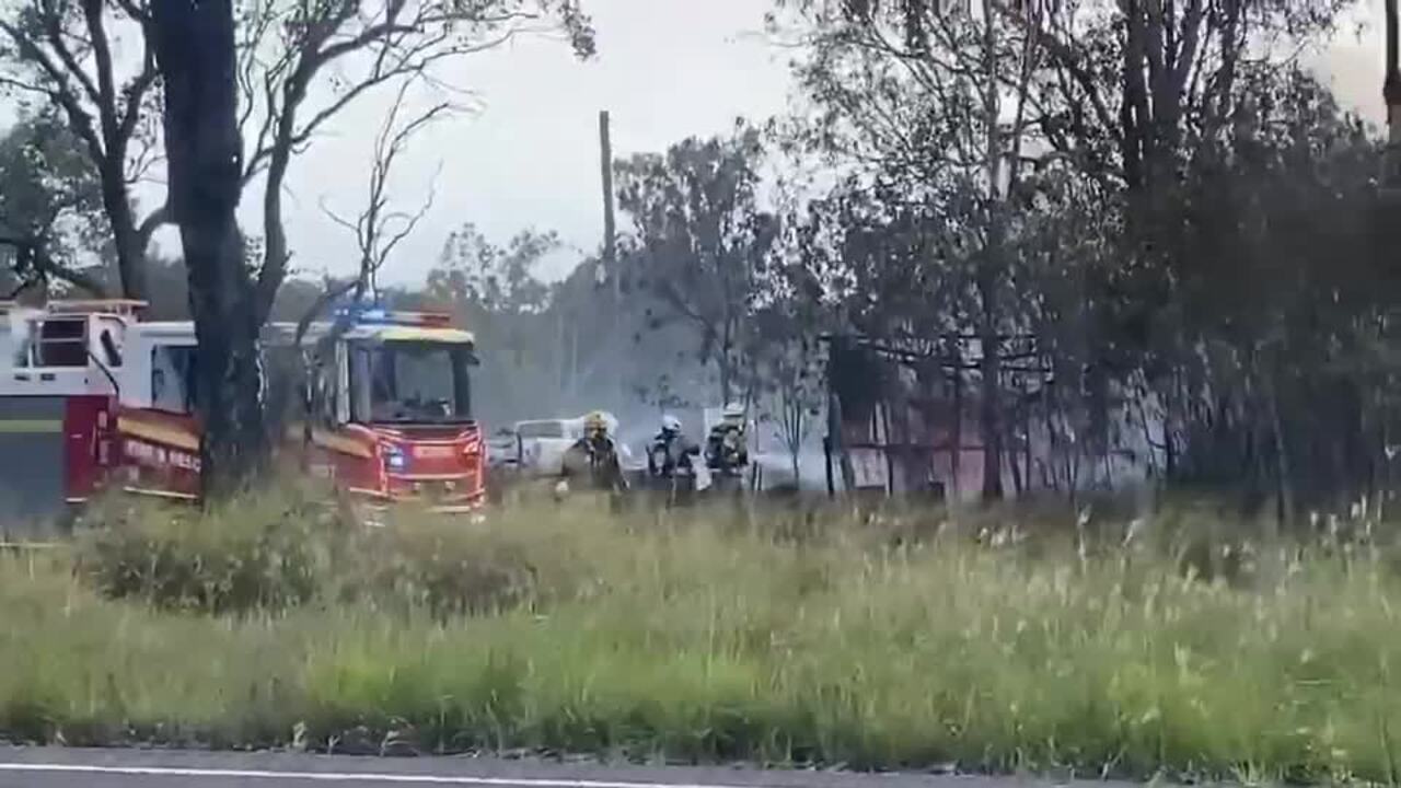 Shed fire in Alton Downs