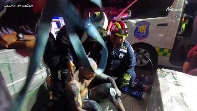 US tourist rescued from sewers in Thailand