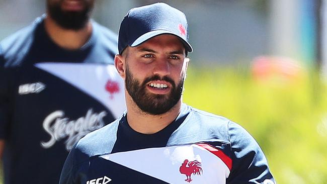 Sydney Roosters signing James Tedesco will play in Saturday’s trial. Picture: Brett Costello