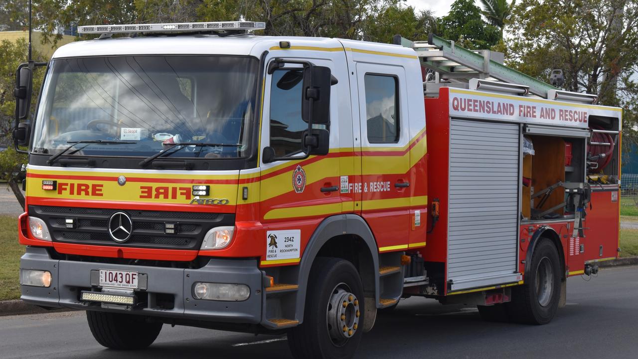 Queensland Fire and Emergency Services were called to the scene of a fire at the Oakey Solar Farm.